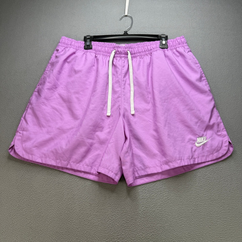Nike Sportswear Essential Shorts Mens XL Purple Polyester Woven Athletic Gym
